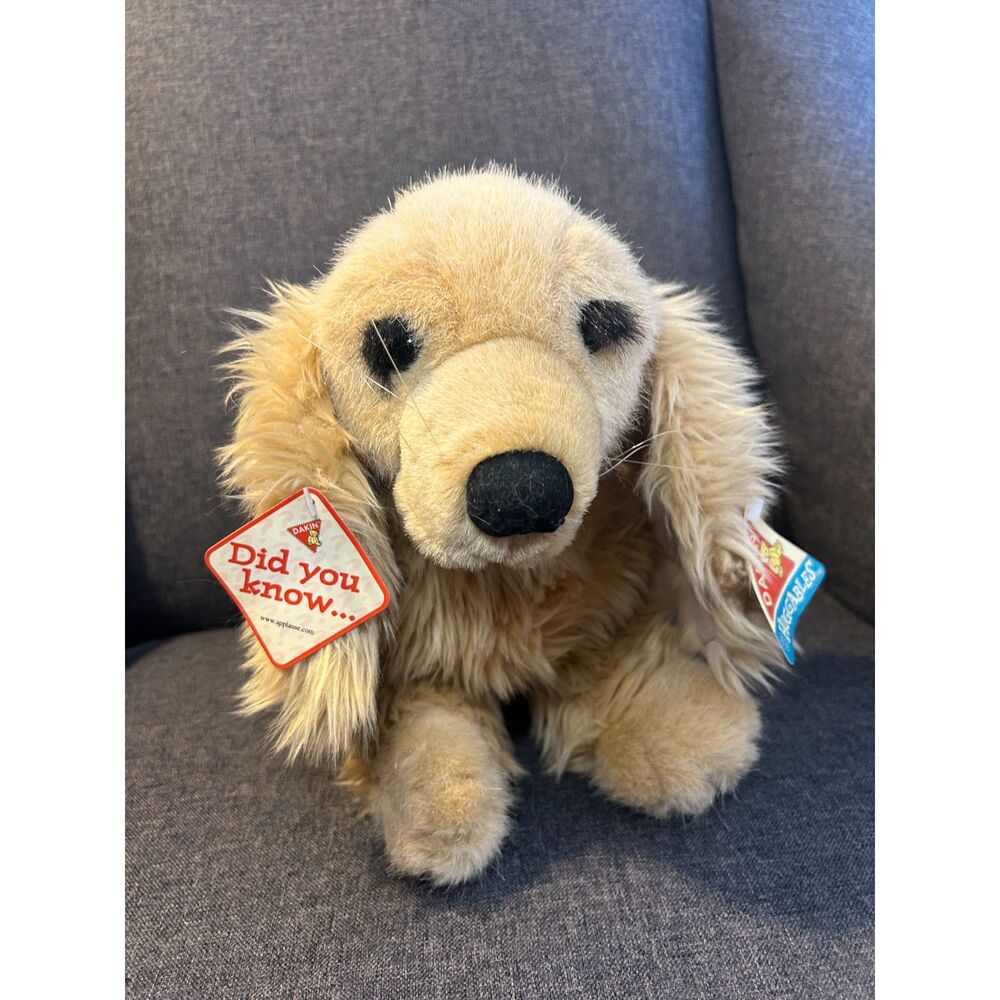 Vintage Dakin Huggables Toby Cocker Spaniel Plush Applause 24488 NWT Realistic